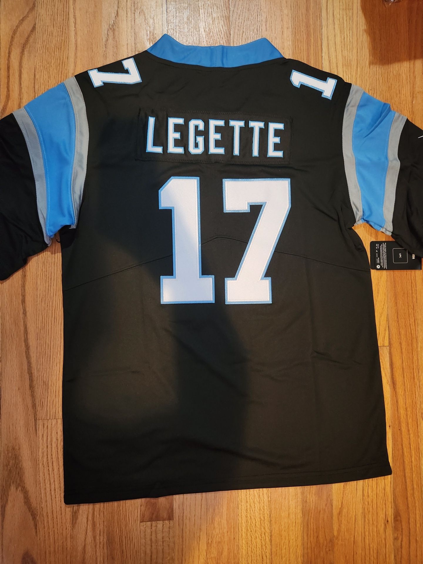 Carolina panther Carolina Panthers football uniform number 17 Xavier Legette jersey