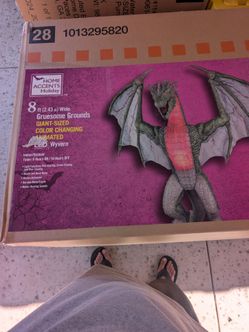 Home Accents Holiday 8ft Animated Wyvern Dragon