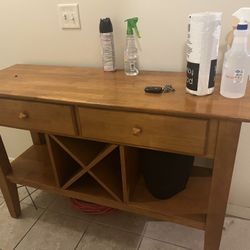 Solid Oak Mudroom/table 