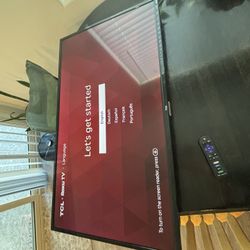 40” TCL Roku Tv With Mount 
