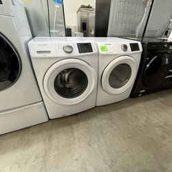 SAMSUNG LAUNDRY SET WASHER AND DRYER GAS