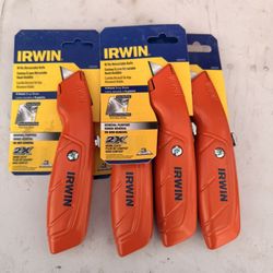 New Irwin Hi-Vis Retractable Utility Blade 
