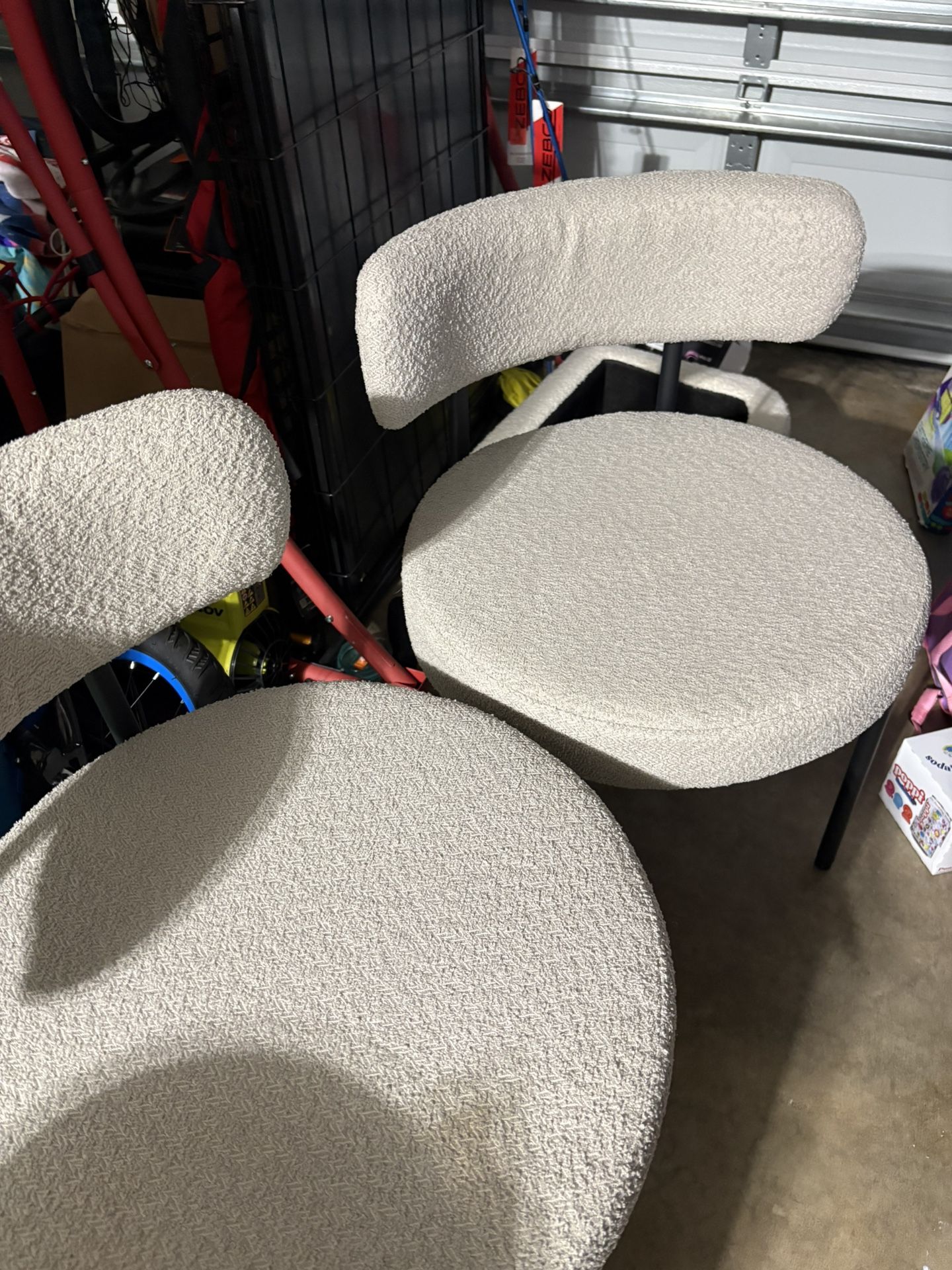 two modern chairs