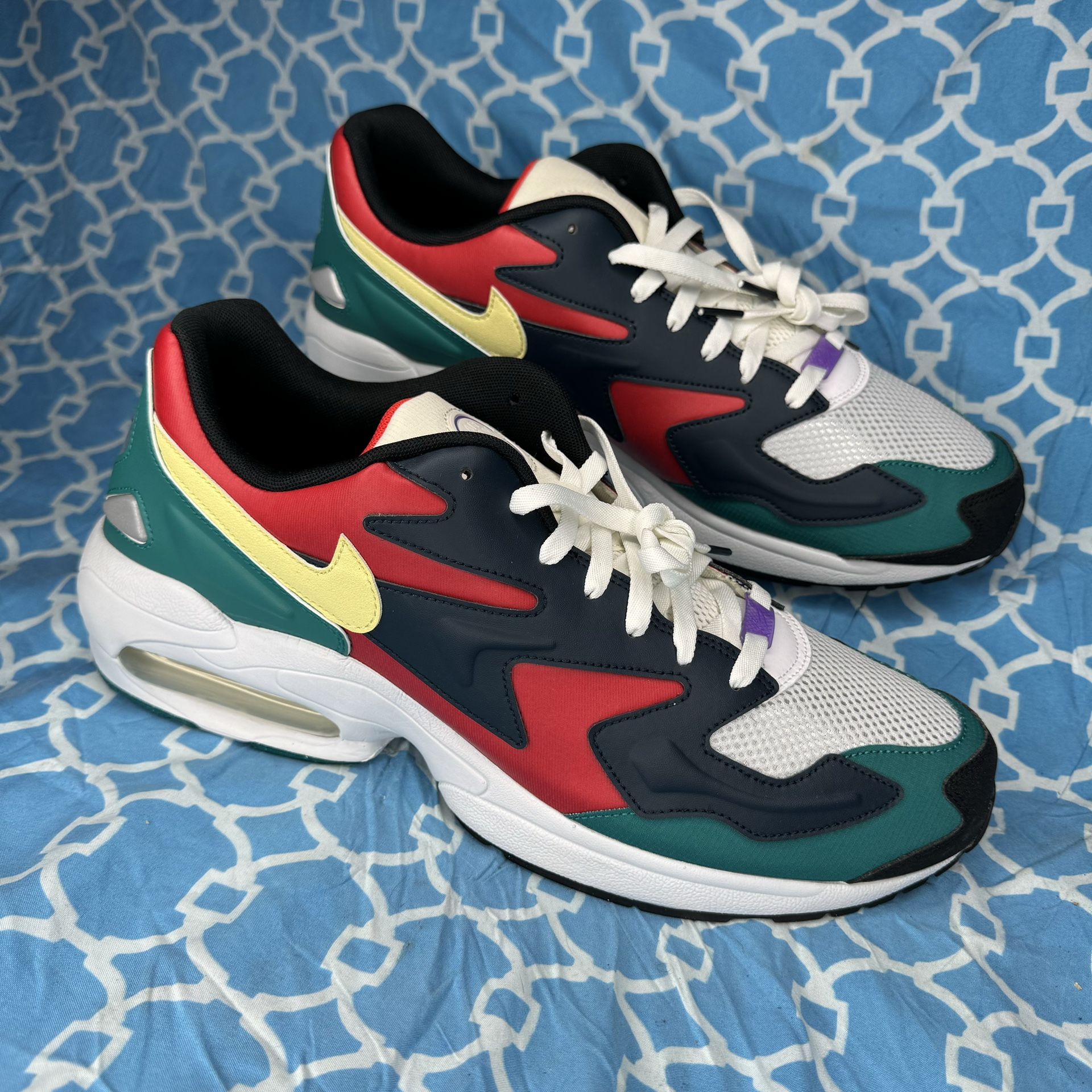 Running Shoes Air Max Vapormax Red And Blue Nike Men's Size 14 Air