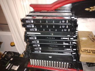 lot of av equipment