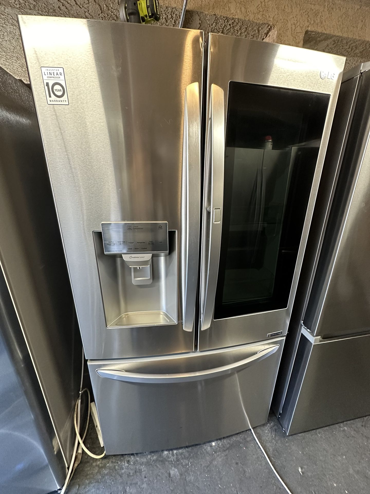 LG 3 Door Stainless Steel Refrigerator Instaview 