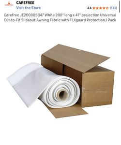 WHITE PROJECTION SLIDEOUT