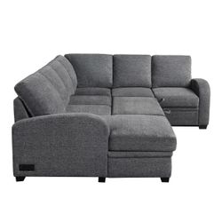Coddle Aria Pull out Sleeper Sectional With Storage Chaise