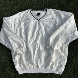 White Izod Windbreaker Pullover