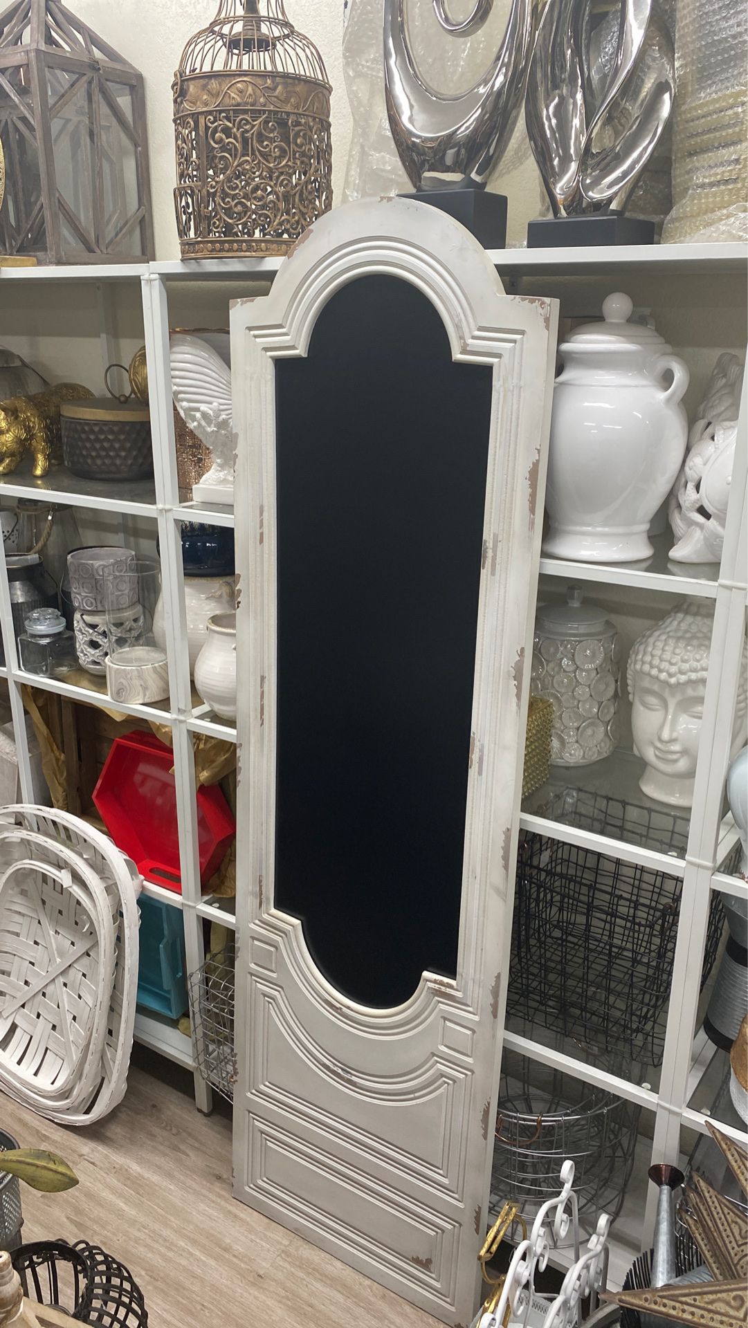 Black board door