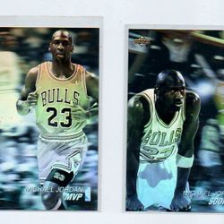 (2) 1991-92 Upper Deck Michael Jordan Award Winner Holograms 