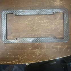 New Carbon Fiber License Plate Cover 