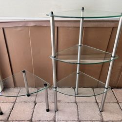 Corner Glass Shelf Set
