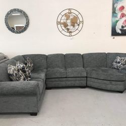 Monroe 3 Piece Sectional Sofa With Cuddler🔥 Brand New 