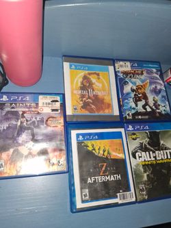 All ps4 games in very good conditon