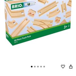 BRIO 33772 Special Track Pack - 50 Piece Set of Wooden Railway Tracks | Ideal for Creative Kids Age 3 and Up | Safety Tested | Compatible with All BRI