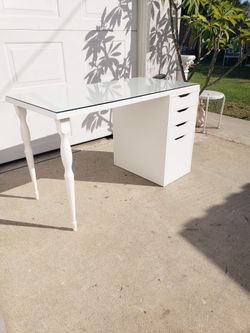 Ikea Desk With Glass Top
