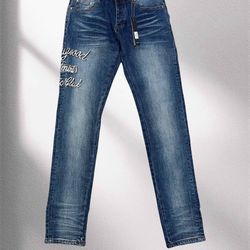 Amiri Embroidery Logo Denim Jeans 