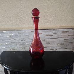 Red Glass Decor