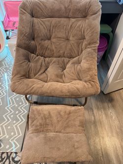Chair and footrest