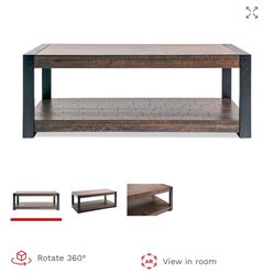 Only $50 Rustic Wood Coffee Table 