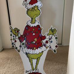 Grinch Wooden Sign