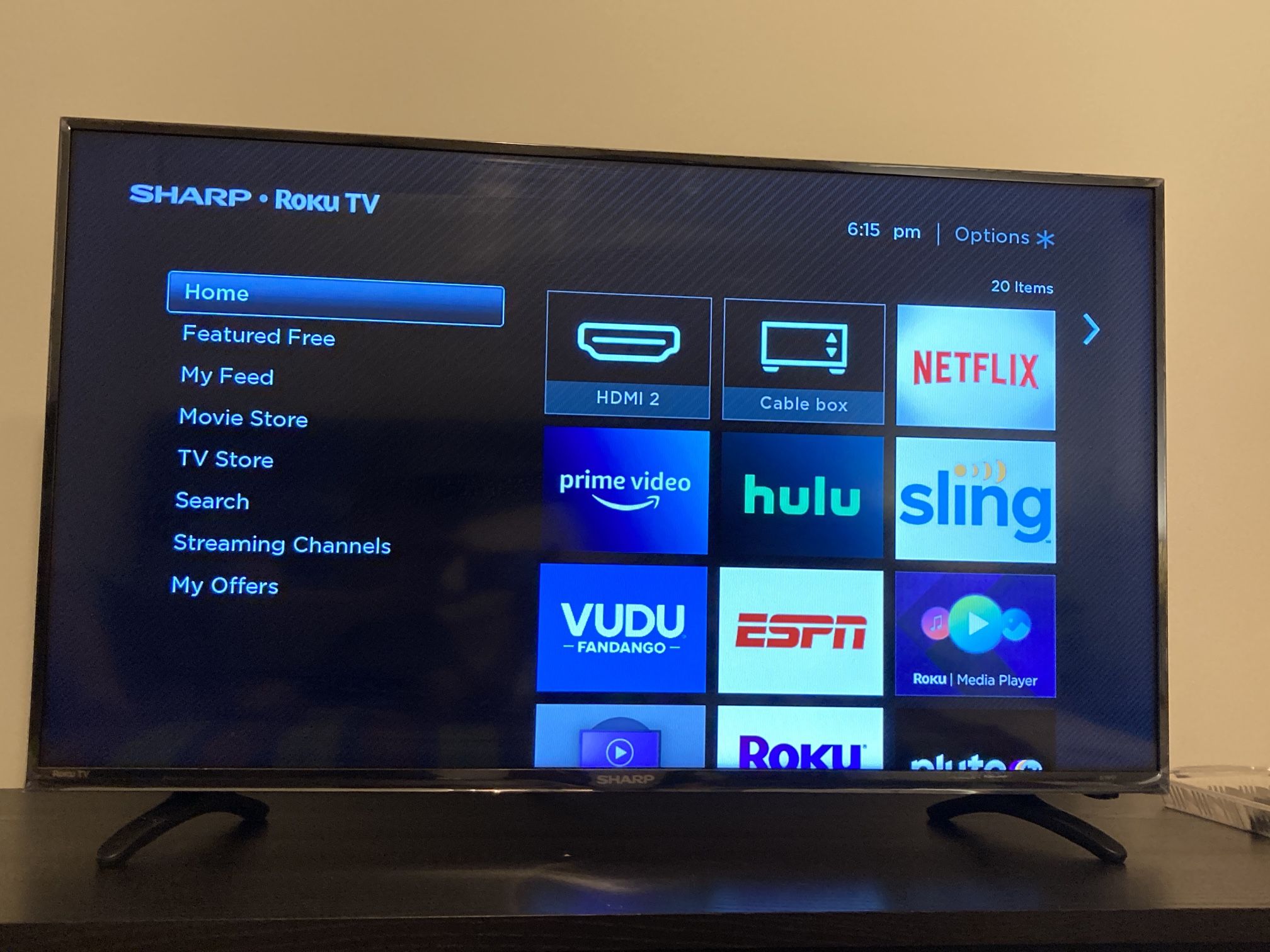 Sharp 40” Roku Smart TV