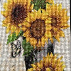 HANDMADE SUNFLOWERS DIAMOND ART