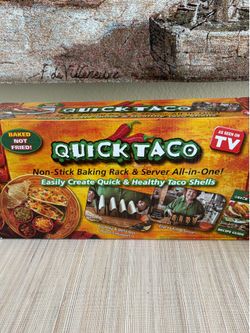 NEW box Quick Taco Baking Rack & Server in 1
