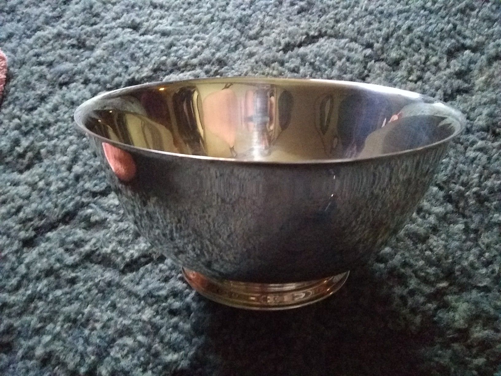 Reproduction silver plated bowl