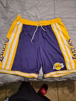 Lakers Shorts - Mens 2XL - Purple and Yellow - Like New