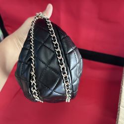 Black Lamb Skin Purse