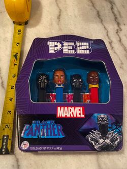 New PEZ Marvel Black Panther Tin & Candy Dispensers Expires 2/2027