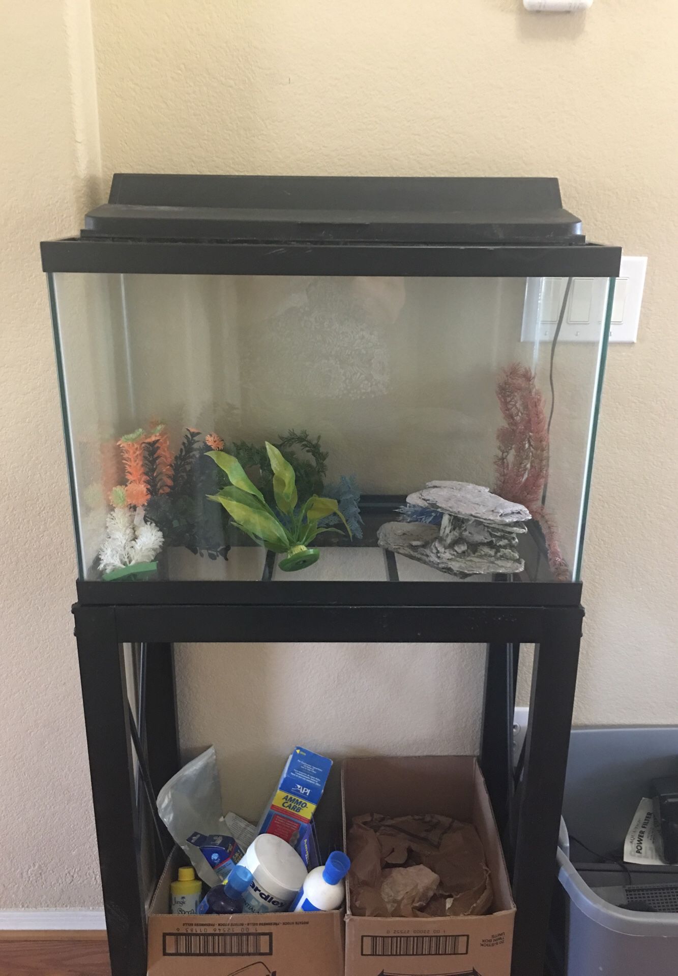 Fish Tank with the stand and everything you need for the tank