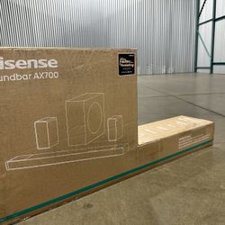 Hisense AX700 5.1.2 Ch. Soundbar Home Theater System - Dolby Atmos, Wireless Sub,  710W