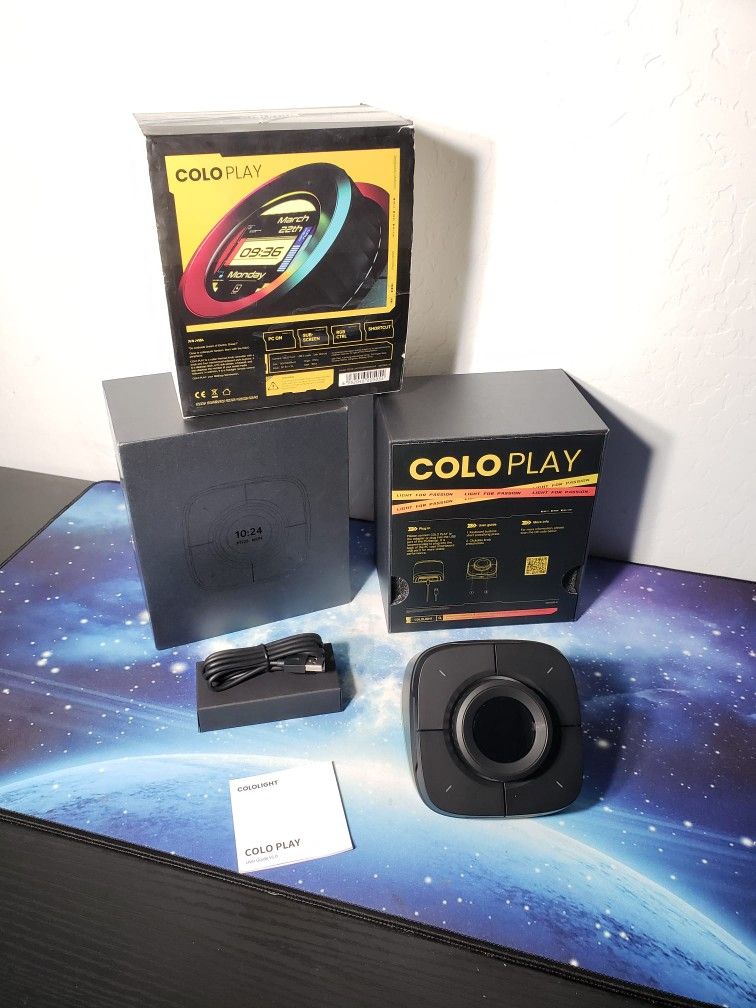 New Cololight Studio Controller Keyboard Like OBS, Twitch, ​YouTube Colo Play Programmable Gaming Keyboard W/ RGB Lighting, Performance Monitor, Deskt