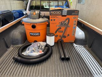 NEW RIDGID 16 Gal. 5.0 Peak HP NXT Shop Vacuum Wet Dry Vac with Filter, Hose & Attachments