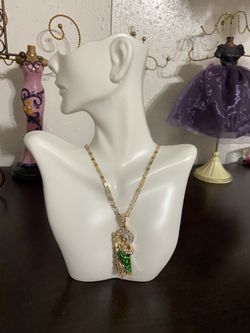 Cadena con san judas de oro laminado