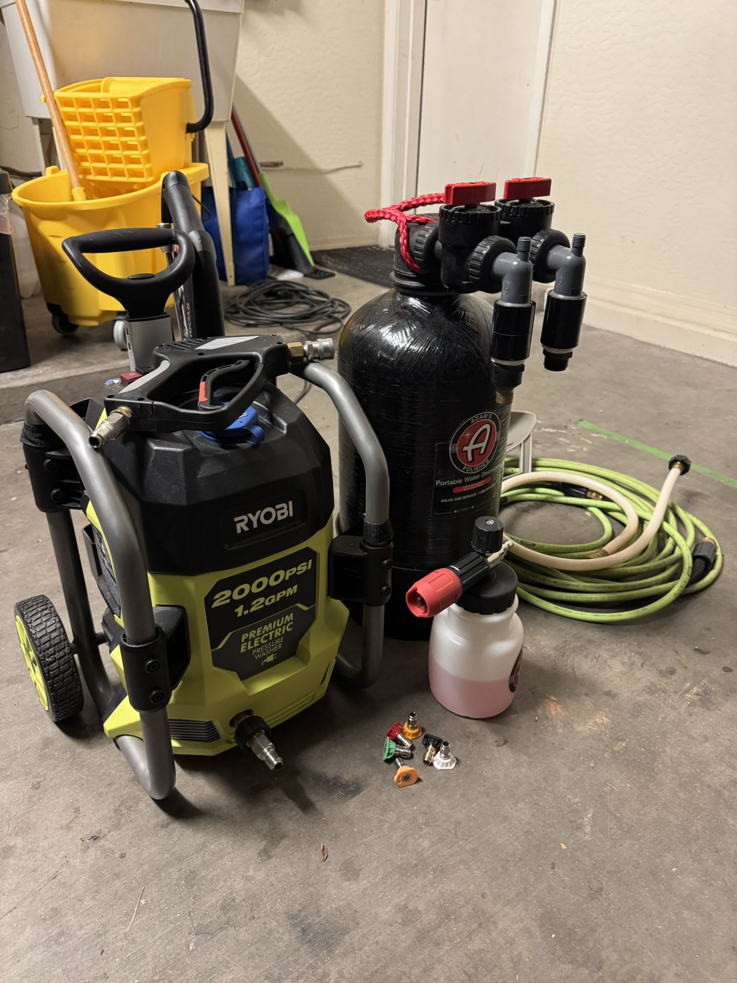 Adam’s Portable Deionizer And Ryobi Pressure Washer