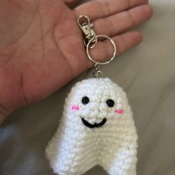 Halloween Fall Ghost Pumpkin Candy Corn Purse Bag Backpack Charm Keychain