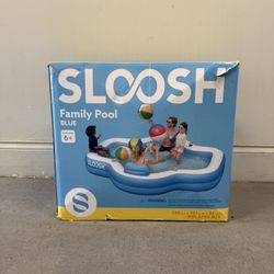 SLOOSH Inflatable Pool for Family with Seats, 120" x 101" x 26" BRAND NEW! PICK UP IN CORNELIUS