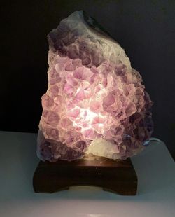 Amethyst lamp