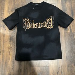 Black Balenciaga Oversized Shirt