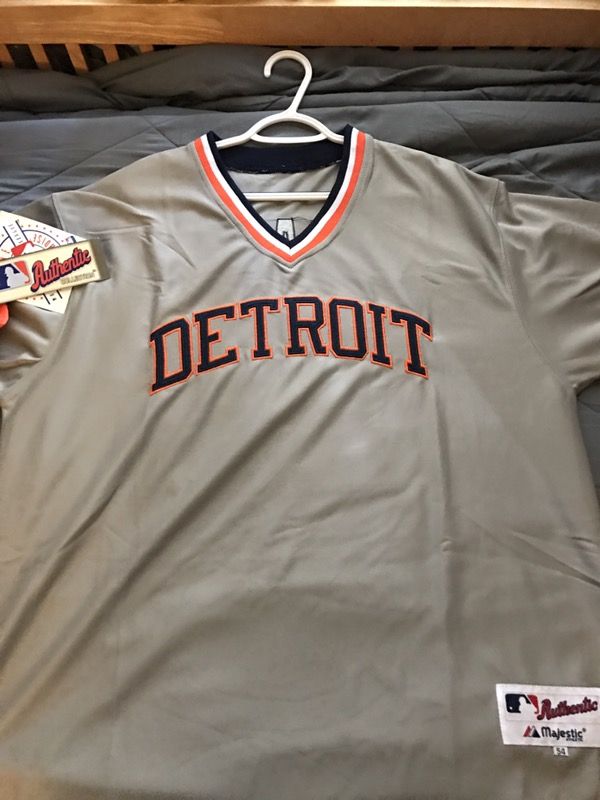 Justin Verlander Grey Detroit Tigers V neck jersey
