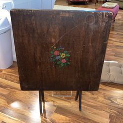 Antique Standing/Folding Table. 