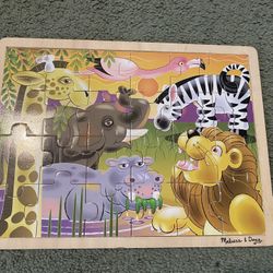 Melissa & Doug Puzzle And Block Set