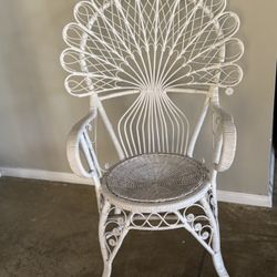 Vintage Boho Peacock Chair