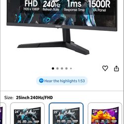 BRAND NEW Curved Monitor 120 OBO 