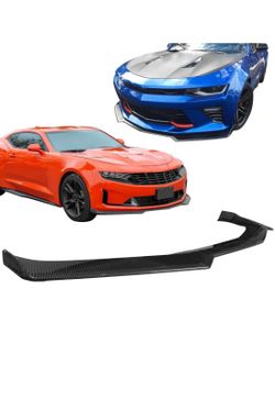 IKON MOTORSPORTS, Front Bumper Lip Compatible with 2016-2024 Chevrolet Camaro
