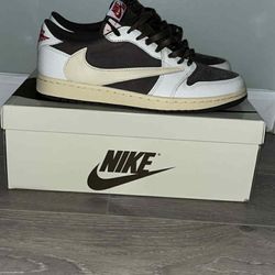 Jordan 1 Low Travis Scott White Brown